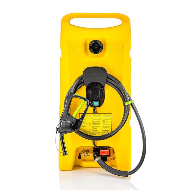 14-Gallon Portable Fuel Station with Pump & Wheels