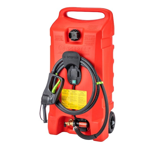 14-Gallon Portable Fuel Station with Pump & Wheels